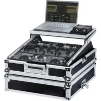 Flight Case Rack DJ 19 / 10U Plata (Soporte Ordenador) - Imagen 3