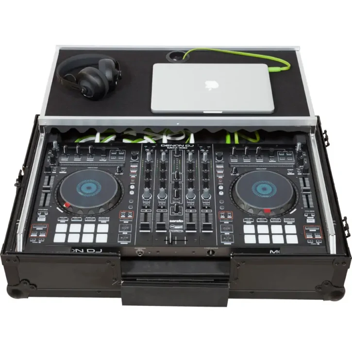 Flight Case Pioneer XDJ-RR Denondj MC-7000 Negra (Sopt Ord Trolley y Ruedas) - Imagen 4