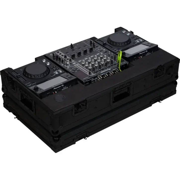 Flight Case Pioneer XDJ-700 ó CDJ-350/ DJM-750MK2 Negra (Ruedas) - Imagen 4