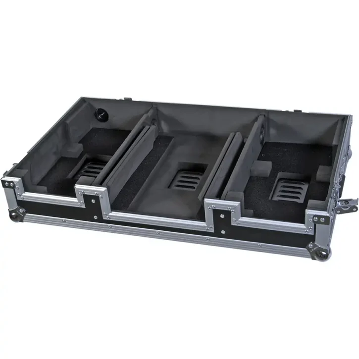 Flight Case Pioneer XDJ-700 ó CDJ-350/ DJM-750MK2 Plata (Ruedas) - Imagen 6