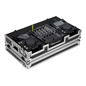 Flight Case Pioneer XDJ-700 ó CDJ-350/ DJM-750MK2 Plata (Ruedas)