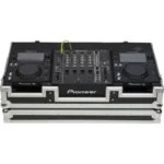 Flight Case Pioneer XDJ-700 ó CDJ-350/ DJM-750MK2 Plata (Ruedas) - Imagen 3