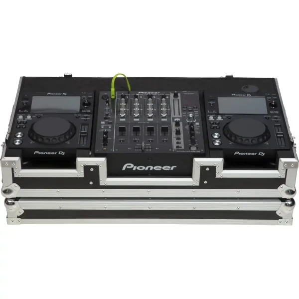 Flight Case Pioneer XDJ-700 ó CDJ-350/ DJM-750MK2 Plata (Ruedas) - Imagen 3