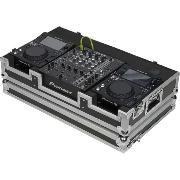 Flight Case Pioneer XDJ-700 ó CDJ-350/ DJM-750MK2 Plata (Ruedas) - Imagen 4