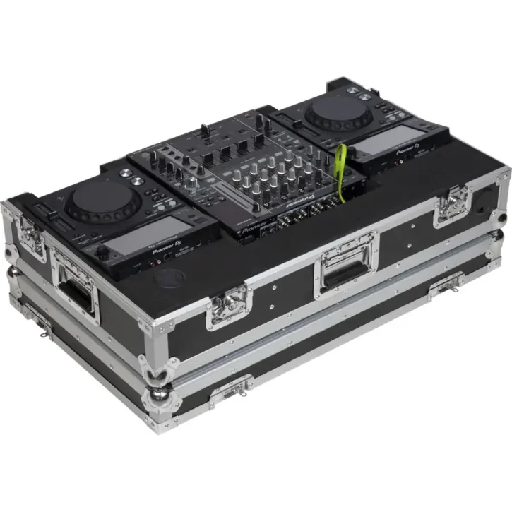 Flight Case Pioneer XDJ-700 ó CDJ-350/ DJM-750MK2 Plata (Ruedas) - Imagen 5