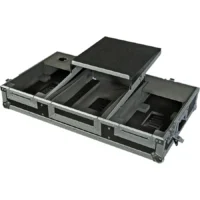 Flight Case Pioneer XDJ-700 ó CDJ-350/ DJM-750MK2 Plata ( Soporte Ordenador y Ruedas) - Imagen 5