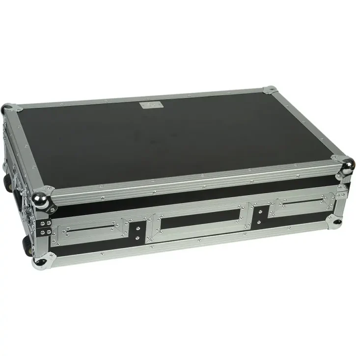 Flight Case Pioneer XDJ-700 ó CDJ-350/ DJM-750MK2 Plata ( Soporte Ordenador y Ruedas) - Imagen 9