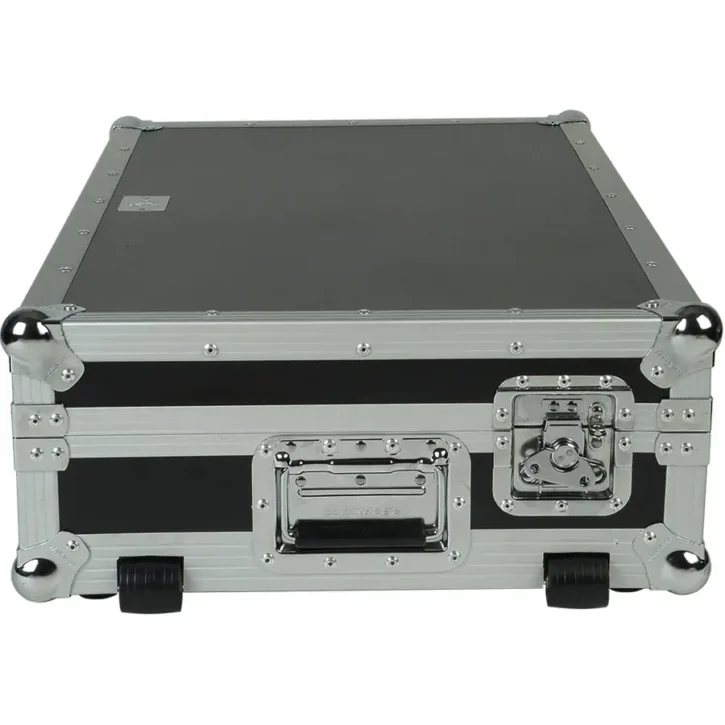 Flight Case Pioneer XDJ-700 ó CDJ-350/ DJM-750MK2 Plata ( Soporte Ordenador y Ruedas) - Imagen 11