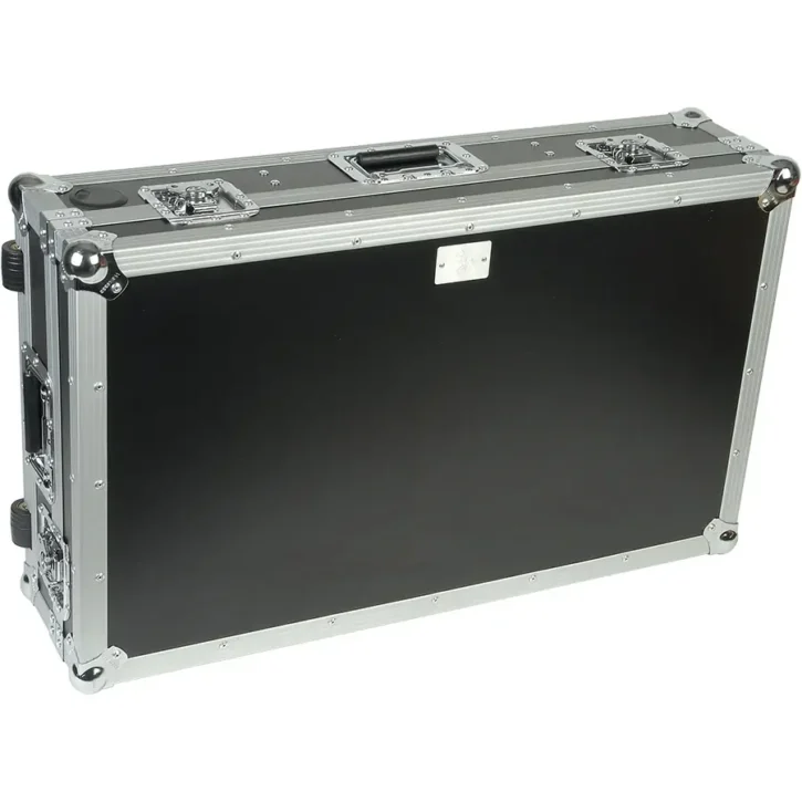 Flight Case Pioneer XDJ-700 ó CDJ-350/ DJM-750MK2 Plata ( Soporte Ordenador y Ruedas) - Imagen 12