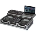 Flight Case Pioneer XDJ-700 ó CDJ-350/ DJM-450 Plata (Tri-stand)