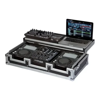 Flight Case Pioneer XDJ-700 ó CDJ-350/ DJM-450 Plata (Tri-stand)
