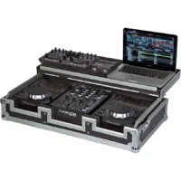 Flight Case Pioneer XDJ-700 ó CDJ-350/ DJM-450 Plata (Tri-stand) - Imagen 3