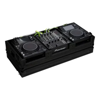 Pioneer XDJ-1000/DJM750MK2 o Denondj SC6000M/X1850 Negro (Ruedas)