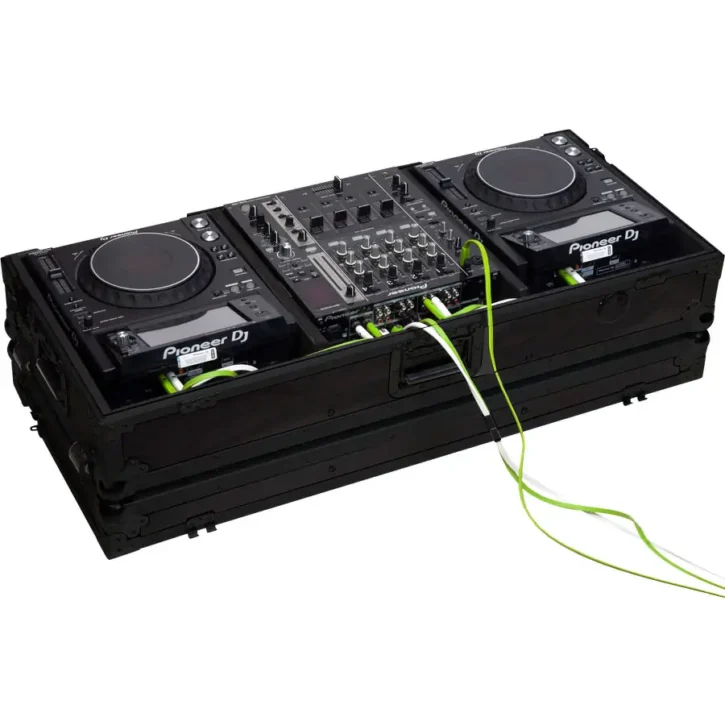 Pioneer XDJ-1000/DJM750MK2 o Denondj SC6000M/X1850 Negro (Ruedas) - Imagen 4