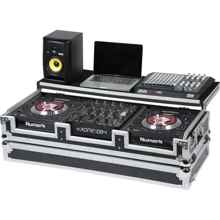Flight Case Pioneer CDJ-2000NXS2/ DJM-900NXS2 Plata (Soporte Ordenador y Ruedas) - Imagen 4