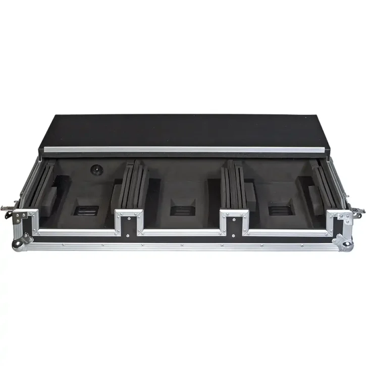 Flight Case Pioneer CDJ-2000NXS2/ DJM-900NXS2 Plata (Soporte Ordenador y Ruedas) - Imagen 6