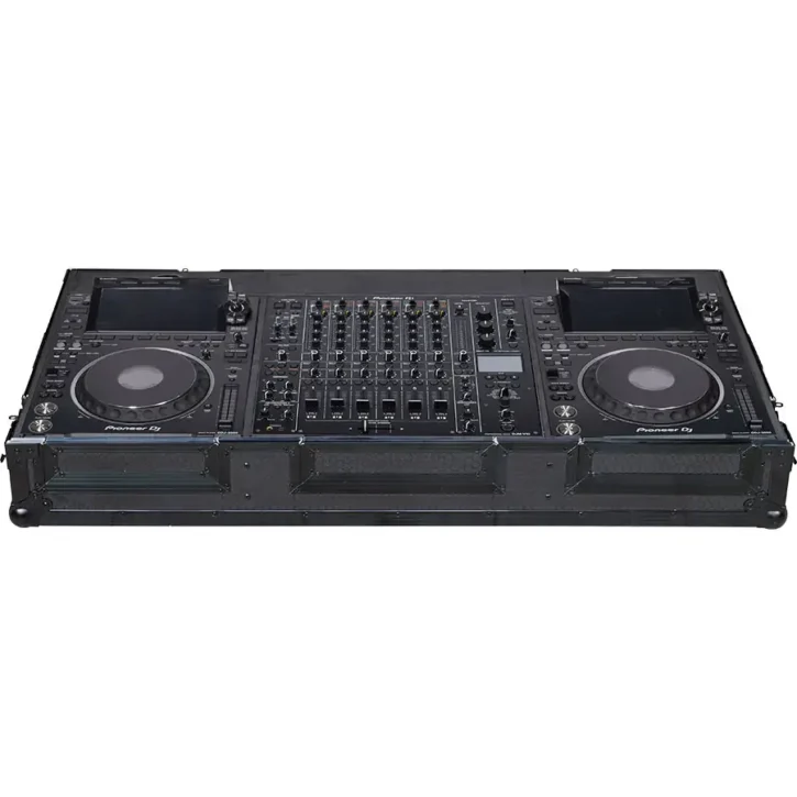 Flight Case Pioneer CDJ-3000 / DJM-V10/V10LF Negra (Ruedas) - Imagen 1