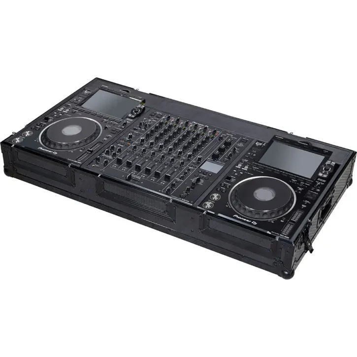 Flight Case Pioneer CDJ-3000 / DJM-V10/V10LF Negra (Ruedas) - Imagen 3
