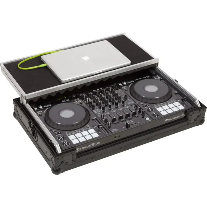 Flight Case Controlador Midi Pioneer DDJ-1000/ DDJ-FLX6 Negra (Soporte Ordenador) - Imagen 3