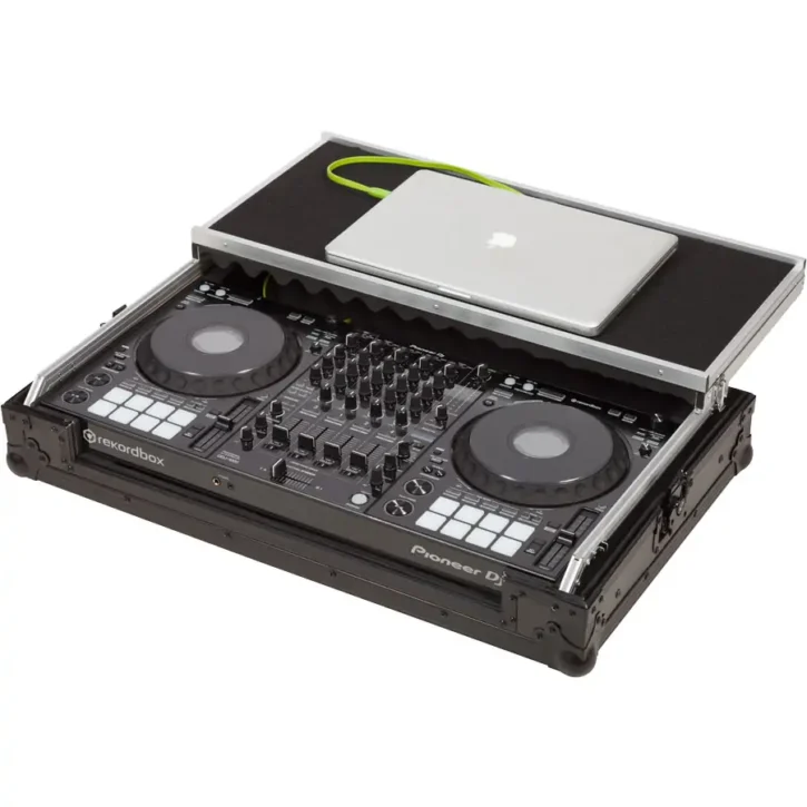 Flight Case Controlador Midi Pioneer DDJ-1000/ DDJ-FLX6 Negra (Soporte Ordenador) - Imagen 4