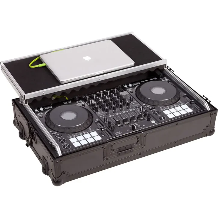 Flight Case Controlador Midi Pioneer DDJ-1000 Negra (Soporte Ordenador Trolley y Ruedas) - Imagen 1