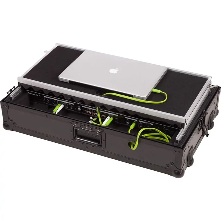 Flight Case Controlador Midi Pioneer DDJ-1000 Negra (Soporte Ordenador Trolley y Ruedas) - Imagen 4