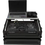 Flight Case Pioneer DDJ-FLX4/ DDJ-400 Negra (Sopt Ordenador Trolley y Ruedas) - Imagen 6