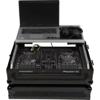 Flight Case Pioneer DDJ-FLX4/ DDJ-400 Negra (Sopt Ordenador Trolley y Ruedas) - Imagen 6