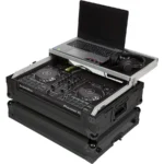 Flight Case Pioneer DDJ-FLX4/ DDJ-400 Negra (Sopt Ordenador Trolley y Ruedas) - Imagen 8