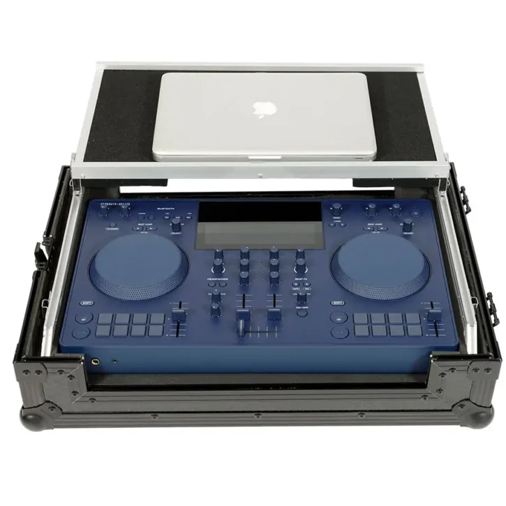 Flight Case Pioneer DDJ-FLX4/ DDJ-400 Negra (Sopt Ordenador Trolley y Ruedas) - Imagen 1