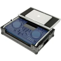 Flight Case Pioneer DDJ-FLX4/ DDJ-400 Negra (Sopt Ordenador Trolley y Ruedas) - Imagen 4