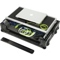 Flight Case Pioneer DDJ-FLX4/ DDJ-400 Negra (Sopt Ordenador Trolley y Ruedas) - Imagen 5