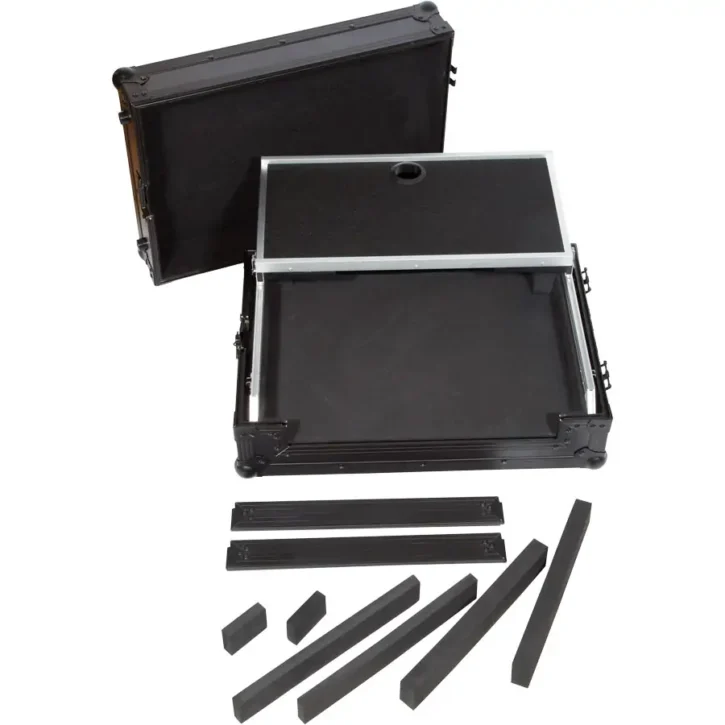 Flight Case Pioneer DDJ-FLX4/ DDJ-400 Negra (Sopt Ordenador Trolley y Ruedas) - Imagen 12