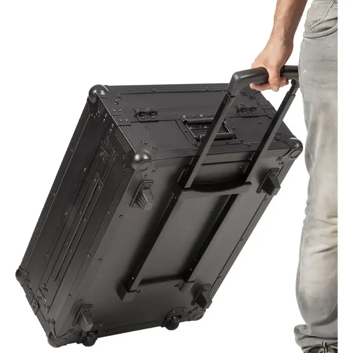 Flight Case Controlador Midi Numark MIXSTREAM PRO NS6II Negra (Trolley y Ruedas) - Imagen 2