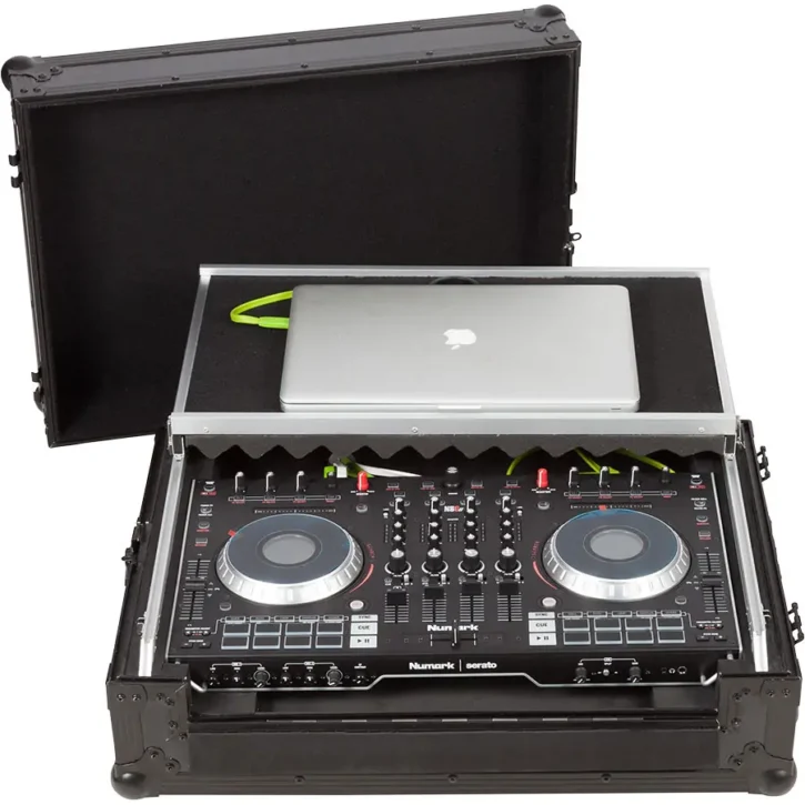 Flight Case Controlador Midi Numark MIXSTREAM PRO NS6II Negra (Trolley y Ruedas) - Imagen 3