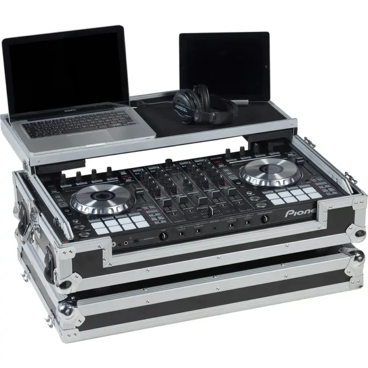 Flight Case Controlador Midi Pioneer DDJ-SX3/RX (Soporte Ordenador Trolley y Ruedas) - Imagen 1