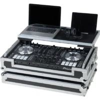 Flight Case Controlador Midi Pioneer DDJ-SX3/RX (Soporte Ordenador Trolley y Ruedas) - Imagen 3