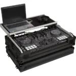 Flight Case Pioneer DDJ-800/ DDJ-SX3 Negra (Soporte Ordenador Trolley y Ruedas) - Imagen 7