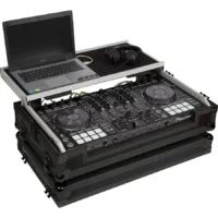 Flight Case Pioneer DDJ-800/ DDJ-SX3 Negra (Soporte Ordenador Trolley y Ruedas) - Imagen 7