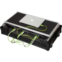 Flight Case Pioneer DDJ-800/ DDJ-SX3 Negra (Soporte Ordenador Trolley y Ruedas) - Imagen 6