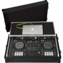 Flight Case Pioneer DDJ-800/ DDJ-SX3 Negra (Soporte Ordenador Trolley y Ruedas)