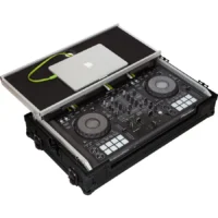 Flight Case Pioneer DDJ-800/ DDJ-SX3 Negra (Soporte Ordenador Trolley y Ruedas) - Imagen 3