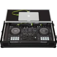 Flight Case Pioneer DDJ-800/ DDJ-SX3 Negra (Soporte Ordenador Trolley y Ruedas) - Imagen 4