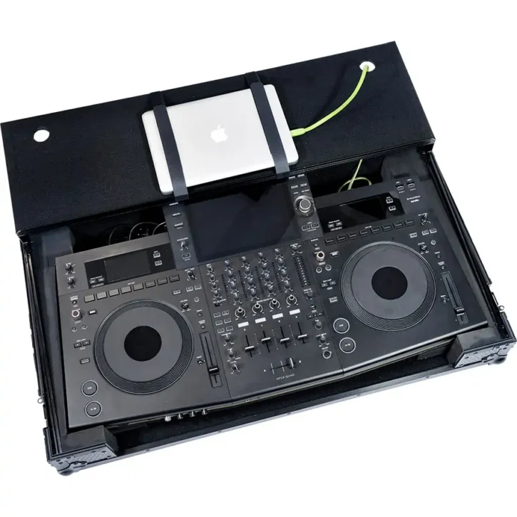 Flight case Sistema DJ Todo en uno Pioneer OPUS-QUAD Negra (Soporte ordenador y Ruedas) - Imagen 7