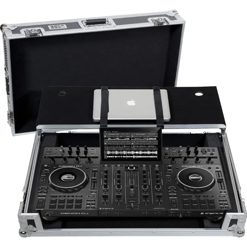 sen_wmcproprome4lts_01 Flight case Sistema DJ Todo en uno Denondj PRIME4+ Plata (Sopt Ord y Ruedas) Imagen 1