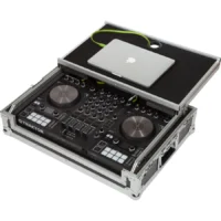 Flight Case NIKONTROL S4/S3Pioneer DDJ-SR2 Plata (Soporte Ordenador Trolley y Ruedas) - Imagen 5
