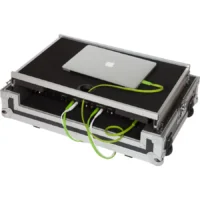 Flight Case NIKONTROL S4/S3Pioneer DDJ-SR2 Plata (Soporte Ordenador Trolley y Ruedas) - Imagen 8