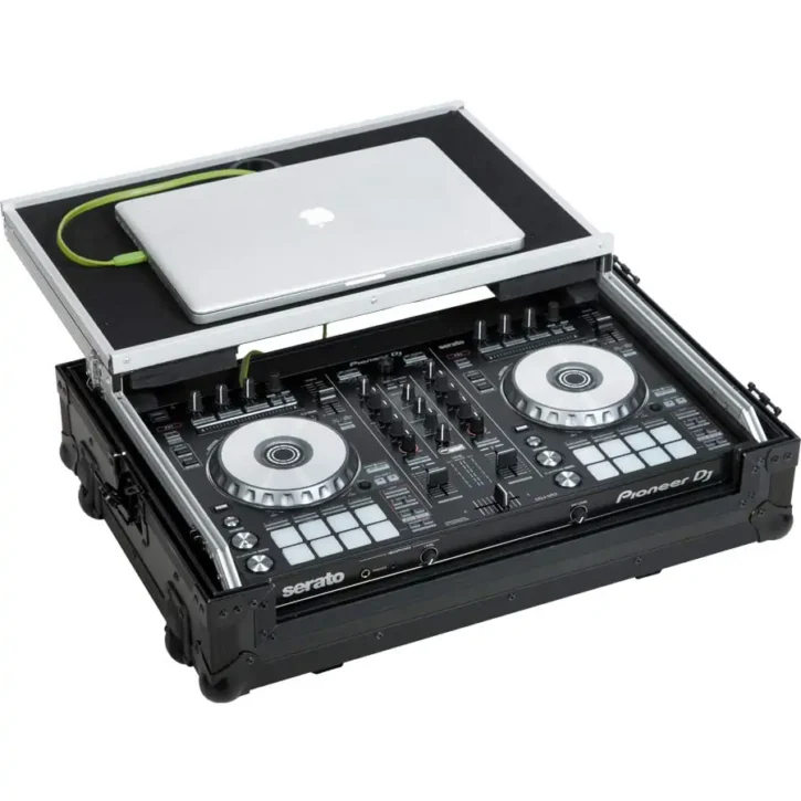 Flight Case Controlador Midi Pioneer DDJ-SR2 Negra (Sopt Ordenador Trolley y Ruedas) - Imagen 3