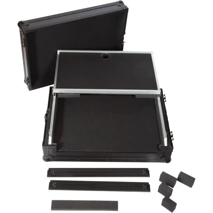 Flight Case Controlador Midi Pioneer DDJ-SR2 Negra (Sopt Ordenador Trolley y Ruedas) - Imagen 10