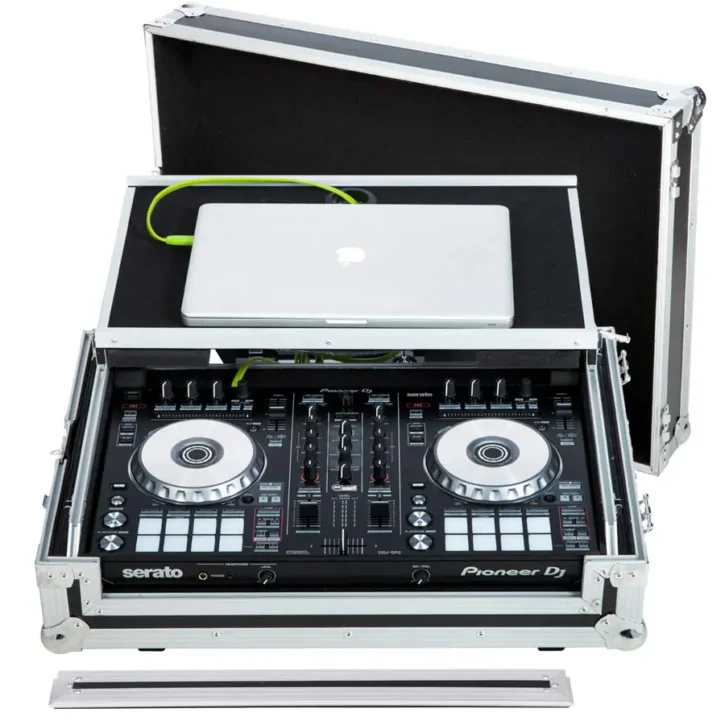 Flight Case Controlador Midi Pioneer DDJ-SR2 Plata (Sopt Ordenador Trolley y Ruedas) - Imagen 1